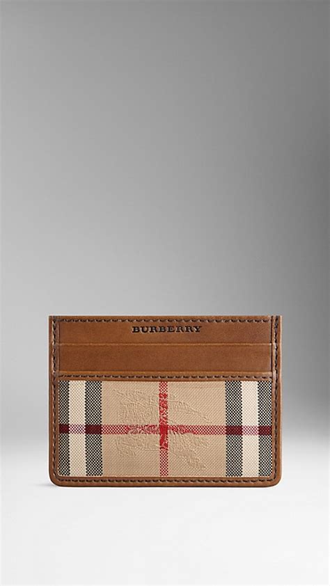 burberry horseferry card holder id|Check Card Case in Slate .